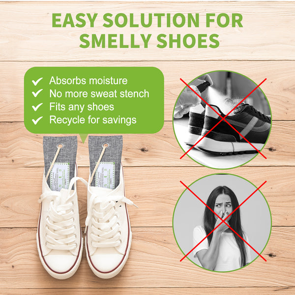 6 Pack Bamboo Charcoal Air Purifying Bags(6x60g) Activated Natural Home Odor Absorber, Deodorizer and Moisture Eliminator, Purifier for Shoe, Closet, Car Air freshener, Pet Safe