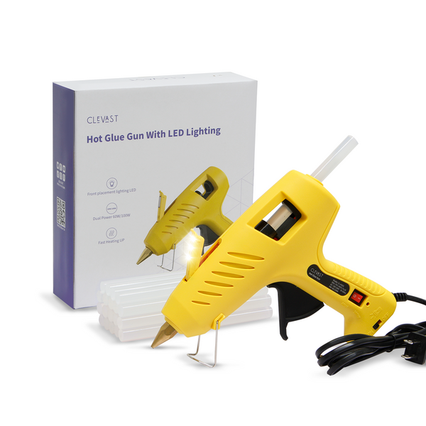 CLEVAST Full Size Hot Glue Gun, with 60/100W Dual Power and 20 Glue St