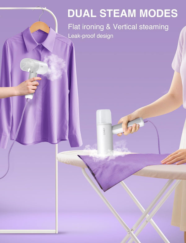 CLEVAST Travel Steamer for Clothes - Portable Handheld Garment Steamer for Clothing