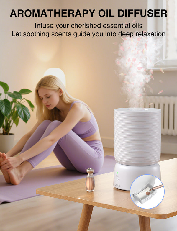 CLEVAST Smart Humidifiers for Bedroom, 1 Gal/4L Cool Mist Top Fill Humidifier with Essential Oil Diffuser, Quiet Operation for Baby Nursery, Home, Office, Large Room, Works with Alexa/Google Assistant